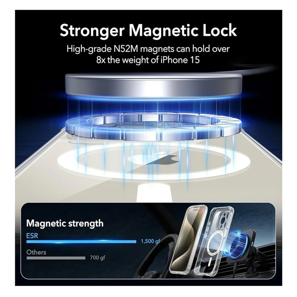 iPhone 15 Pro Max ESR Case MagSafe compatible - clear - Picture 5 of 7
